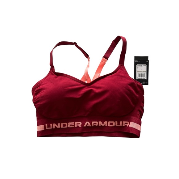Under Armour Other - Under Armour Women's Crossback Burgundy and Pink Sports Bra